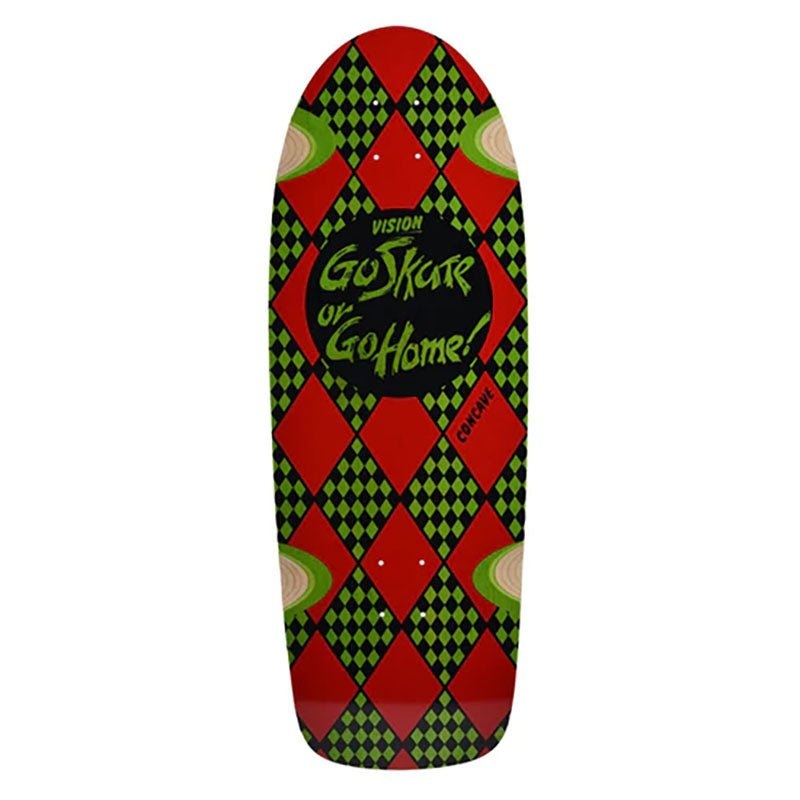 Vision 10.25 x 30 Go Skate or Go Home (LIME STAIN) Skateboard Deck