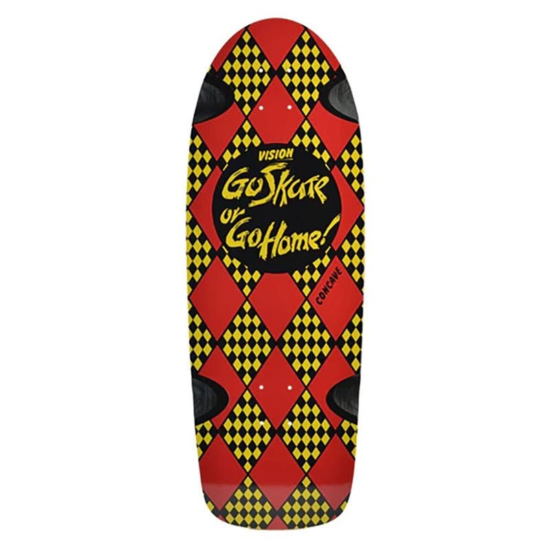 Vision 10.25 x 30 Go Skate or Go Home (YELLOW/BLACK DIP) Skateboard Deck