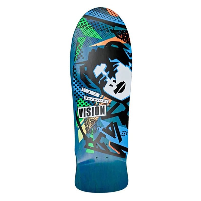 Vision 10 x 30.25 MG Modern Concave BLUE STAIN Skateboard Deck