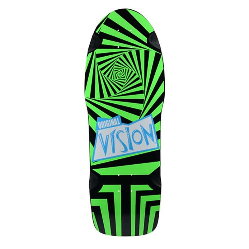 Vision 10 x 30 Original Black/Green Skateboard Deck