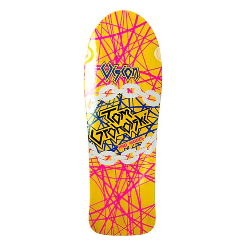 Vision 29.75 x 9.75 Groholski Heavy Metal (YELLOW STAIN) Skateboard Deck
