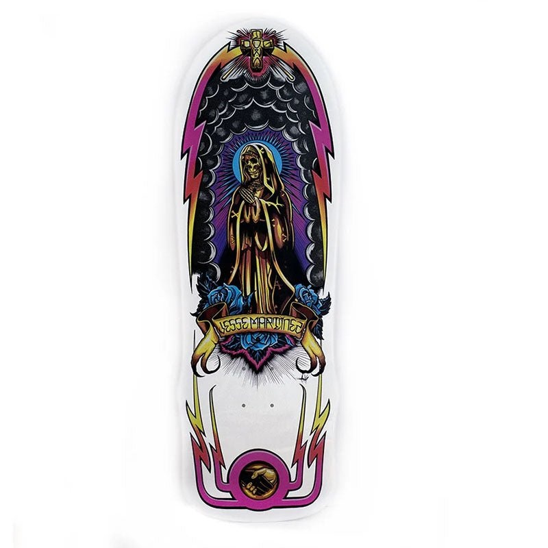 Dogtown 10 x 30.25 Jesse Martinez Guadalupe Handshake 1987 (WHITE DIP) Skateboard Deck