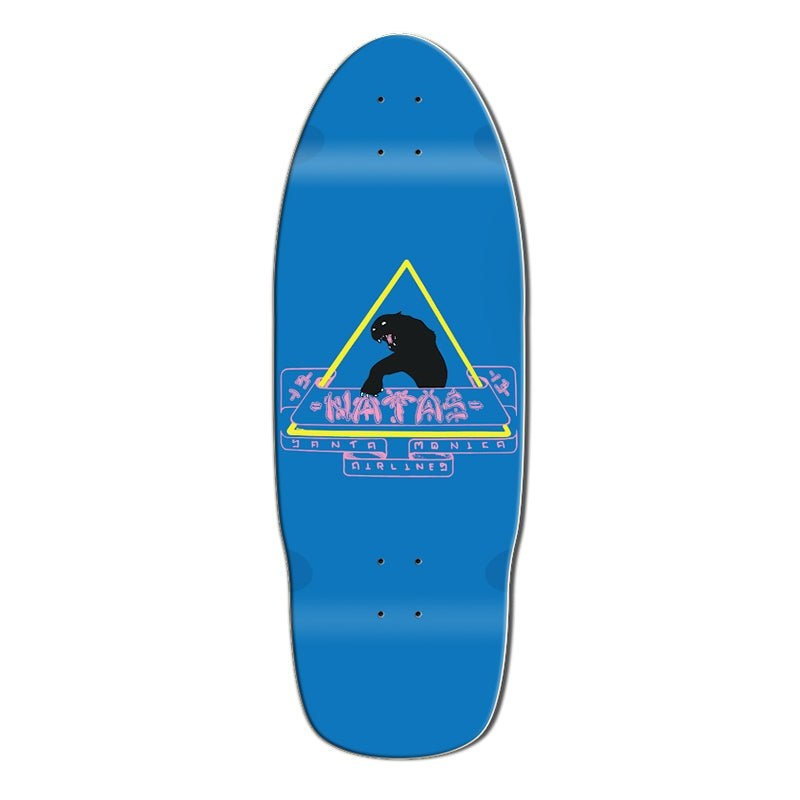 Santa Monica Airlines 10 x 29 Cobalt Blue Natas (SMA) Skateboard Deck Series 02