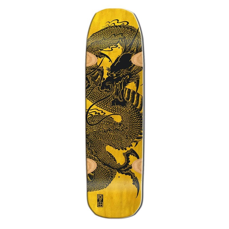 Santa Monica Airlines Series 3 Limited 9 x 32.25 Yellow Stain BENNETT HARADA DRAGON Skateboard Deck