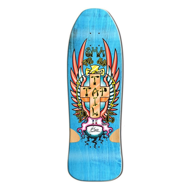 Santa Monica Airlines Series Three 30 x 9.5 PC Blue Stain Skateboard Deck
