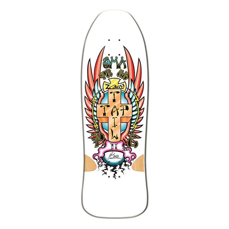 Santa Monica Airlines Series Three 30 x 9.5 PC WHITE FORMICA Skateboard Deck