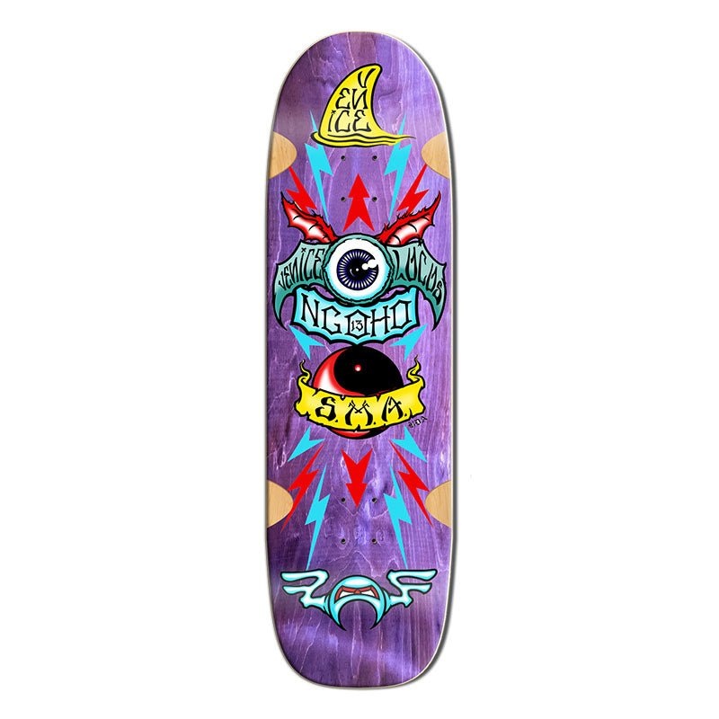 Santa Monica Airlines Series Three 9.5 x 33.75 NGOHO Purple Stain Skateboard Deck