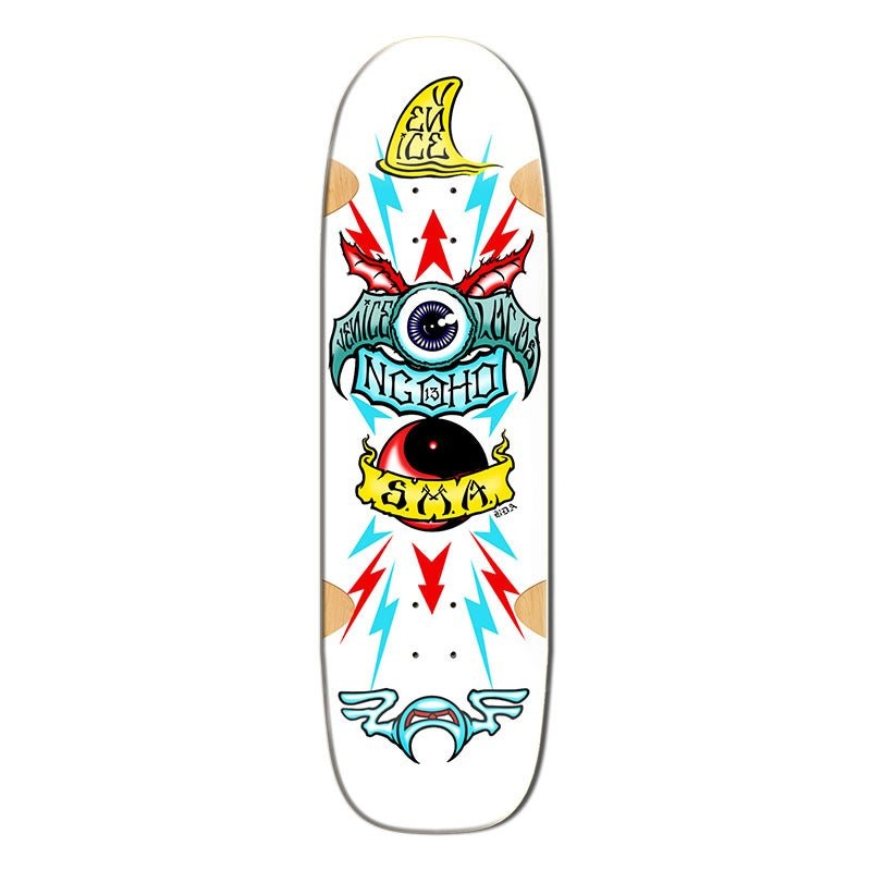 Santa Monica Airlines Series Three 9.5 x 33.75 NGOHO WHITE FORMICA Skateboard Deck