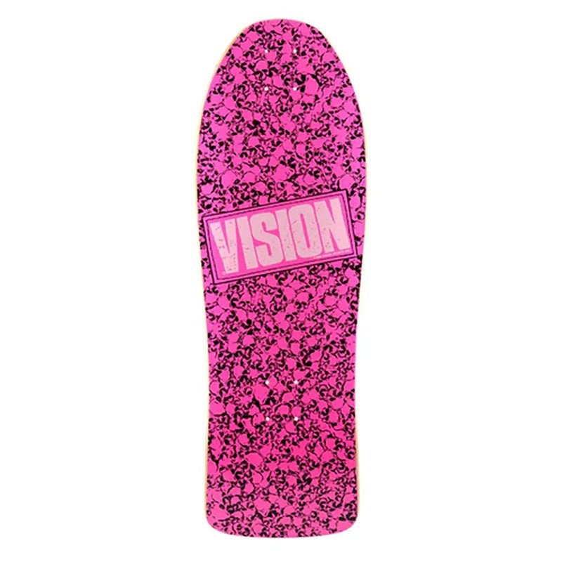 Vision 10x 30 Punk Skull (PINK) Skateboard Deck