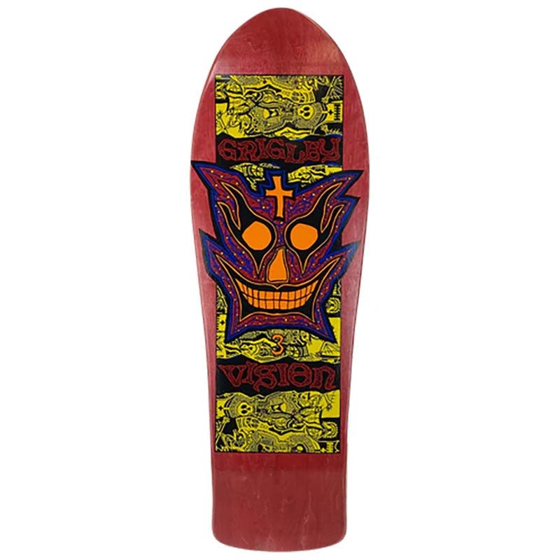 Vision 9.75 x 31 Grigley 3 RED STAIN Stain Skateboard Deck
