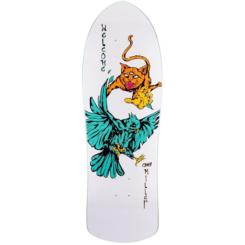 Welcom 10 x 30 Chris Miller Prequel On Crossbone White Skateboard Deck