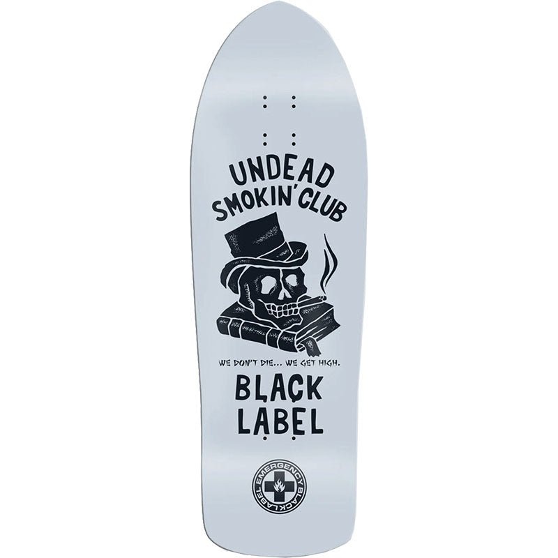 Black Label 10.25 x 31.5 UNDEAD SMOKIN CLUB RIKY WHITE DIP Skateboard Deck