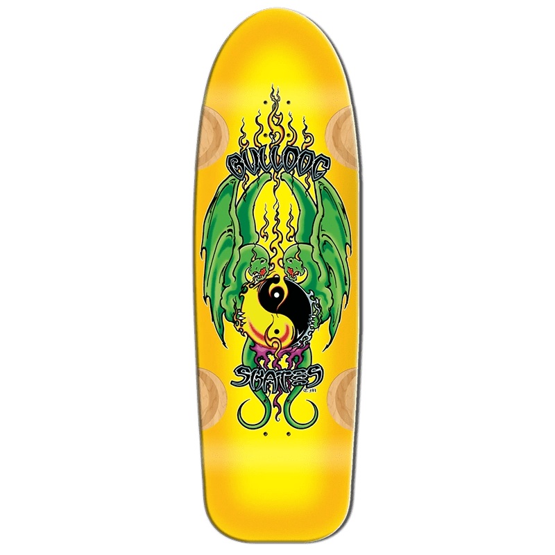 Bull Dog Skates 10.75 x 34.5625 YELLOW BEAMER 11 Skateboard Deck