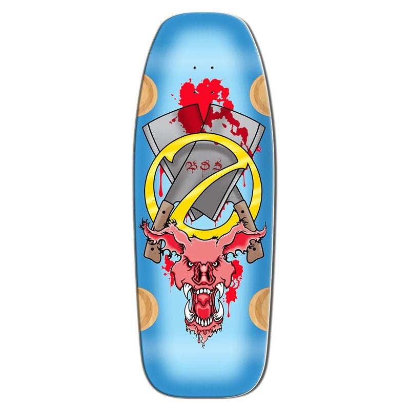 Bull Dog Skates 12 x 33 EVIL PIG BLUE Skateboard Deck