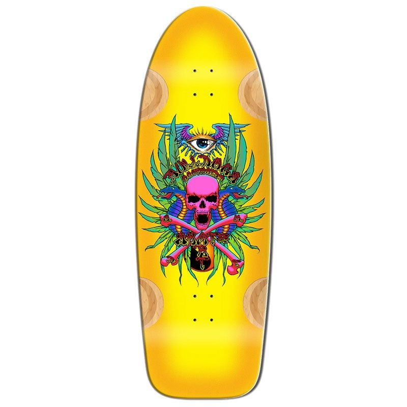 Bull Dog Skates 12 x 35 BEAMER 12 YELLOW Skateboard Deck