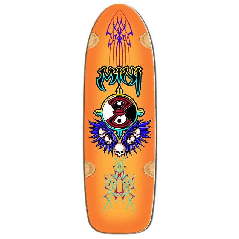 Bull Dog Skates 9.5 x 30.5 MINI Z ORANGE Skateboard Deck