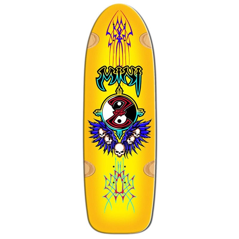 Bull Dog Skates 9.5 x 30.5 MINI Z YELLOW Skateboard Deck
