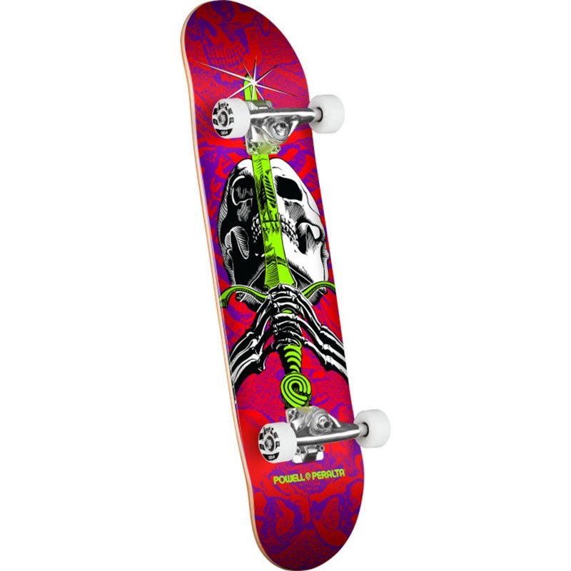 Powell Peralta 8 x 31.45 Skull & Sword Birch Red/Purple Complete Skateboard