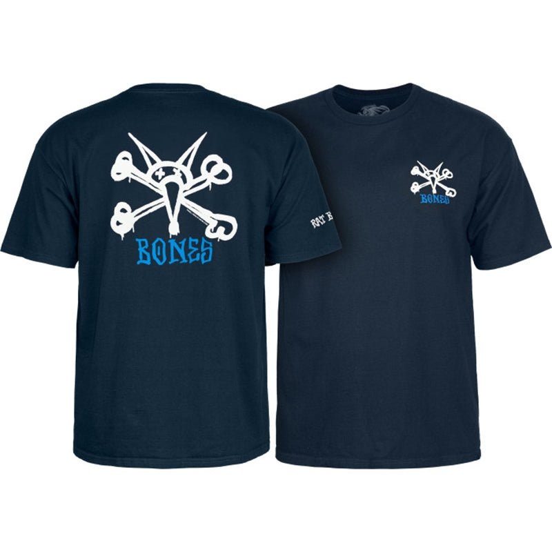 Powell Peralta Rat Bones NAVY BLUE X-Large Short Sleeve T-shirt