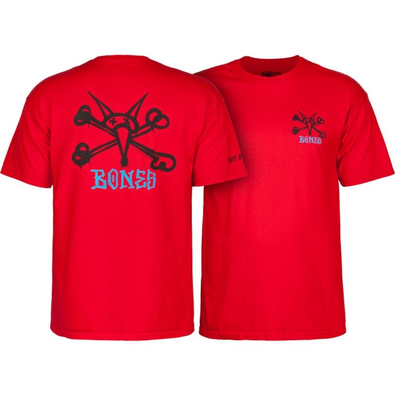 Powell Peralta Rat Bones Red 2X-LARGE Shot Sleeve T-shirt