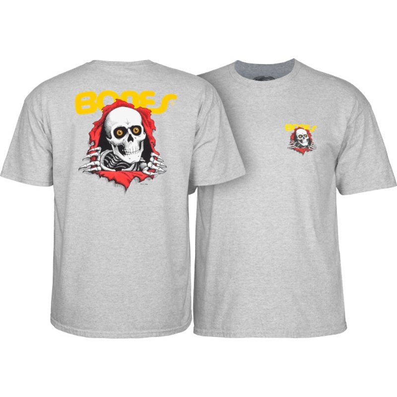 Powell Peralta Ripper GREY 2X-LARGE Short Sleeve T-shirt