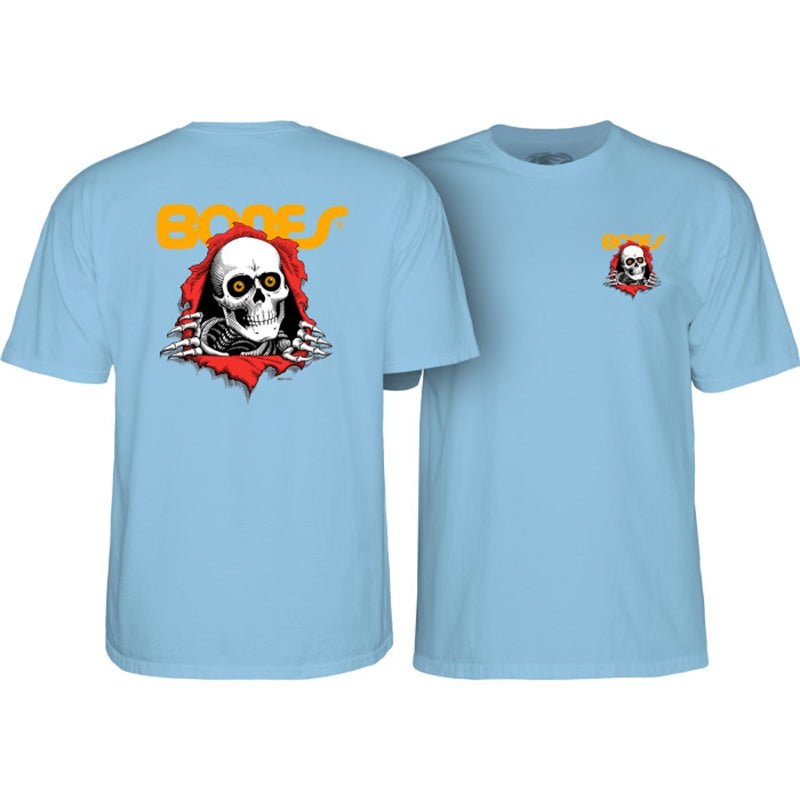 Powell Peralta Ripper Powder Blue Short Sleeve T-Shirt