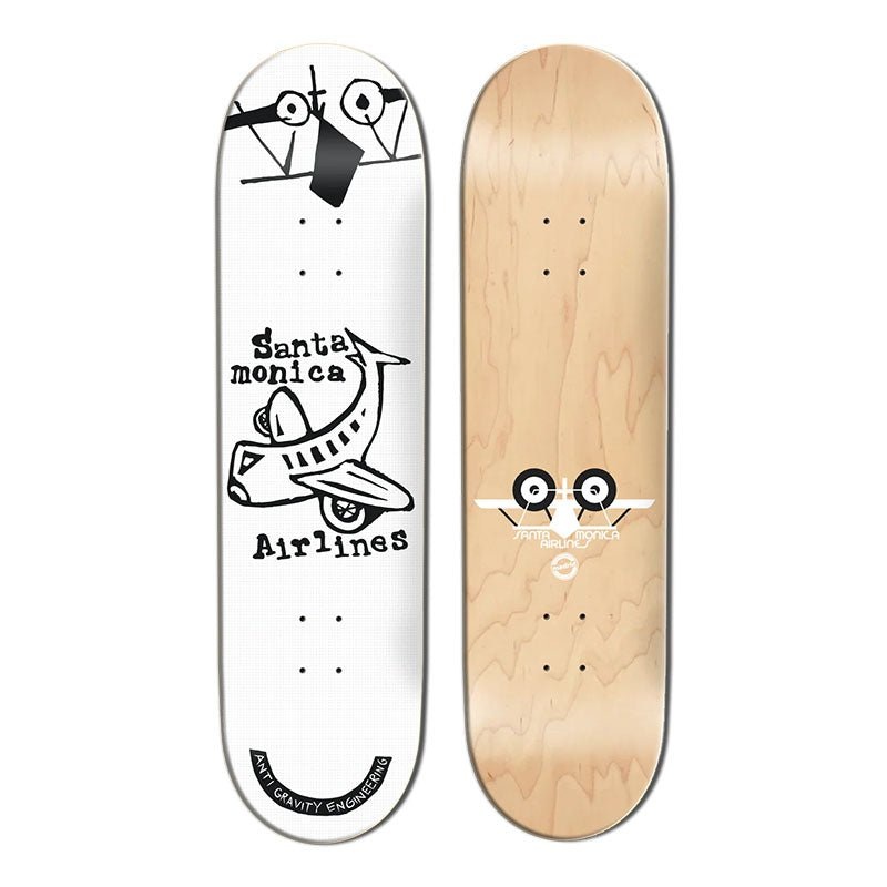 Santa Monica Airlines 8.75 x 33.375 PLANE STREET WHITE Skateboard Deck