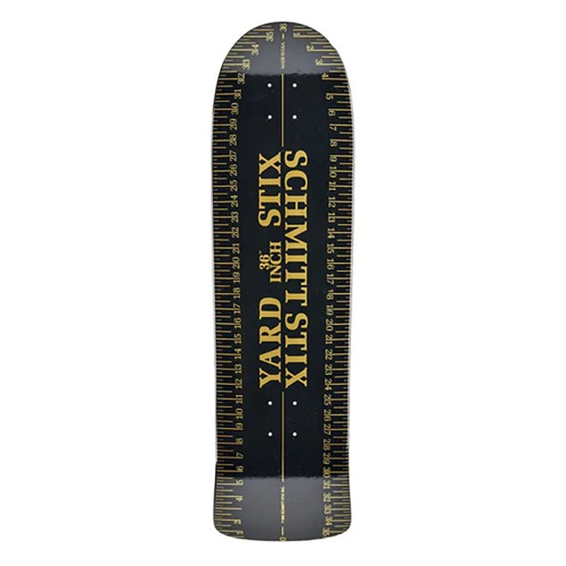 Schmitt Stix 9.625 x 36 Yard Stick BLACK Re-Issue Skateboard Deck