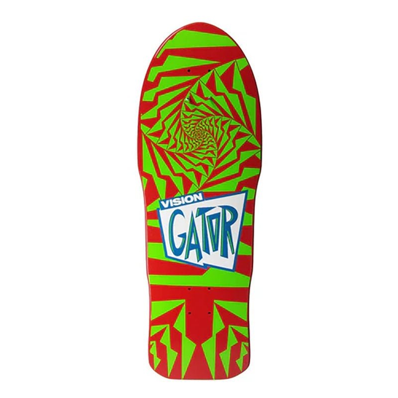 Vision 10.25 x 29.75 Gator II Red/Green Skateboard Deck
