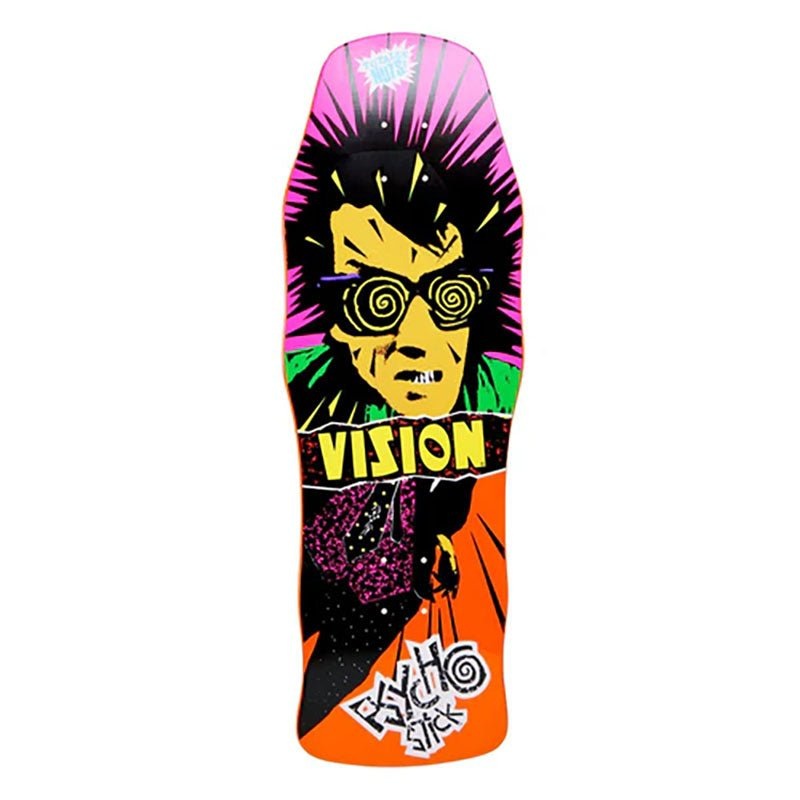 Vision 10 x 30 Original Psycho Stick ORANGE DIP Skateboard Deck