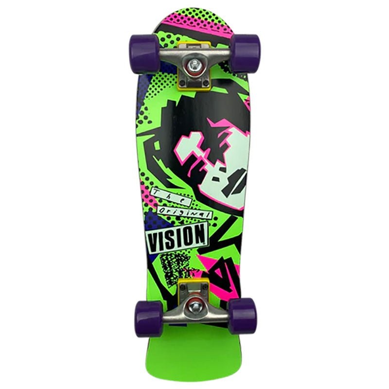 Vision  8 x 28.75 Original MG Mini Cruiser Green Complete Skateboard