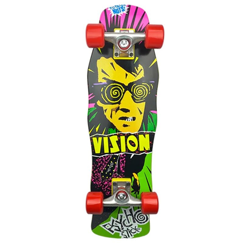 Vision 8 x 28.75 Psycho Stick Mini Cruiser Green Complete Skateboard