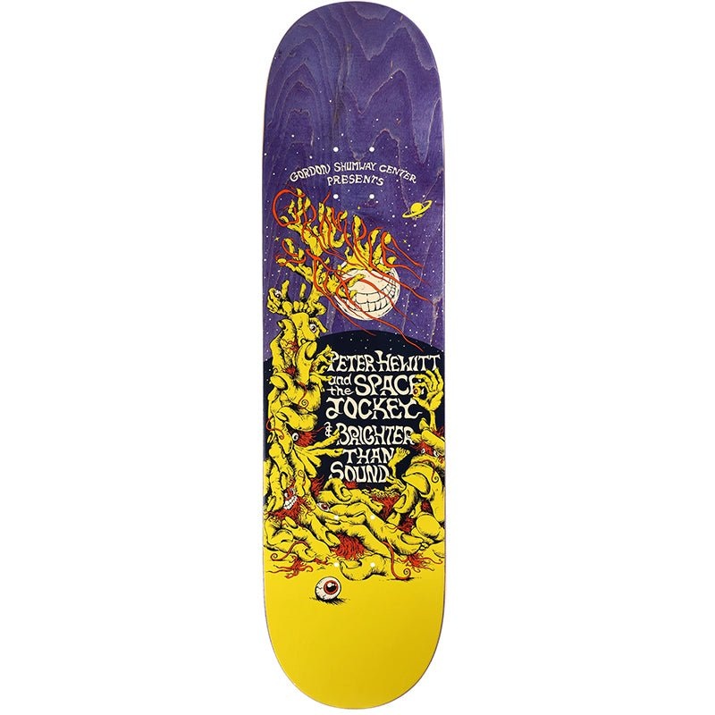 Anti-Hero 8.25 x 32 Grimple Stix Hewitt Litho Blue Stain Skateboard Deck