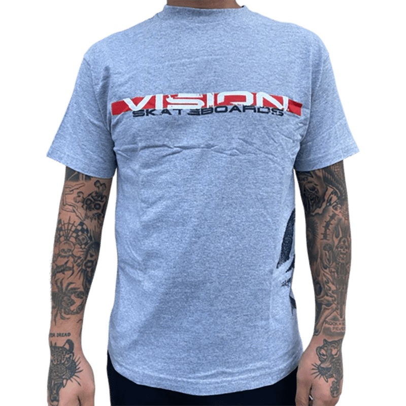 Vision Streetwear- OG Rough Tech Men’s GRAY T-Shirt