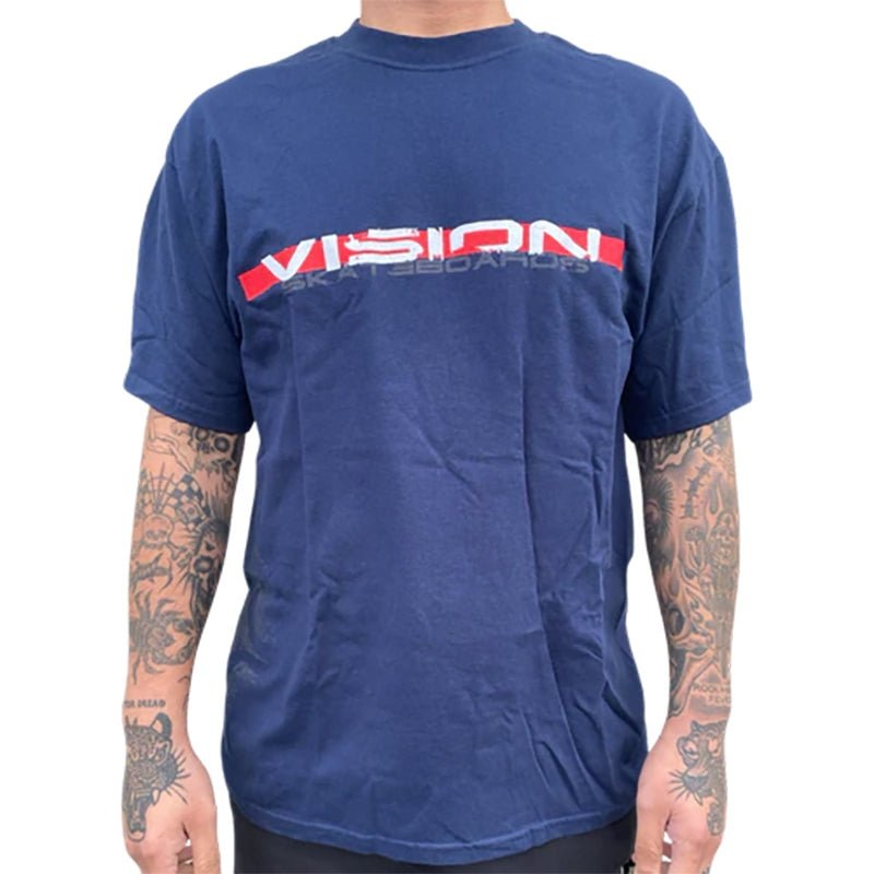 Vision Streetwear- OG Rough Tech Men’s NAVY T-Shirt