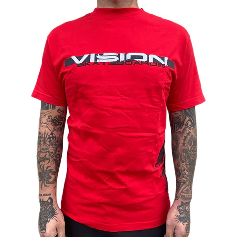 Vision Streetwear- OG Rough Tech Men’s RED T-Shirt