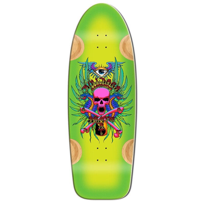 Bull Dog Skates 12 x 35 BEAMER 12 GREEN Skateboard Deck