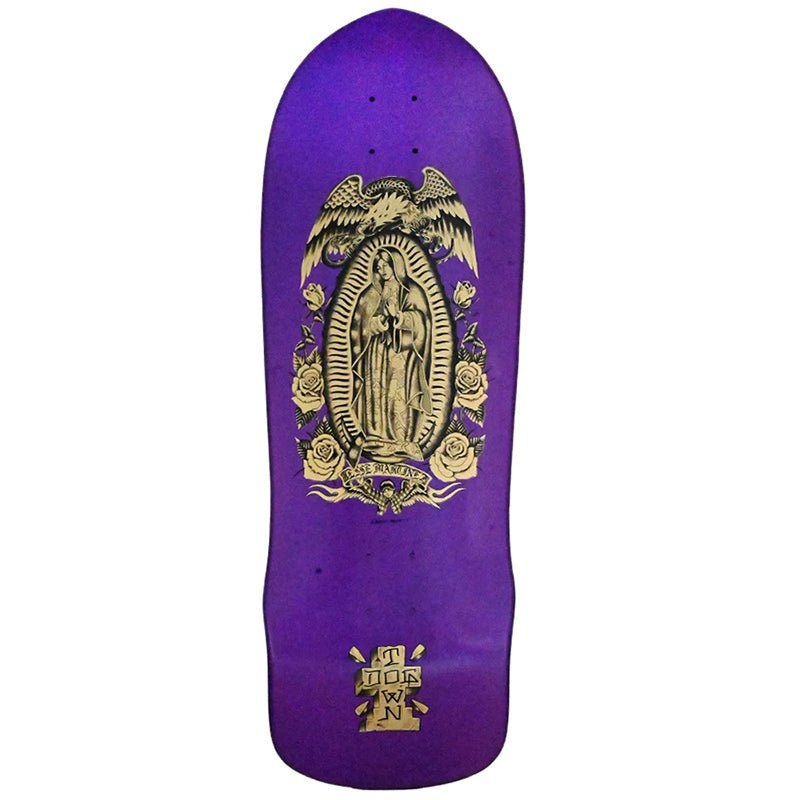 Dogtown 10 x 30.25 Jesse Martinez Guadalupe 1987 Purple Flake/ Gold Metallic Skateboard Deck