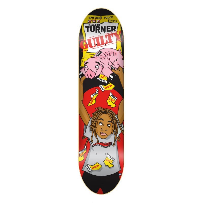 Shorty’s 8.25 Turner Guilty Red Skateboard Deck