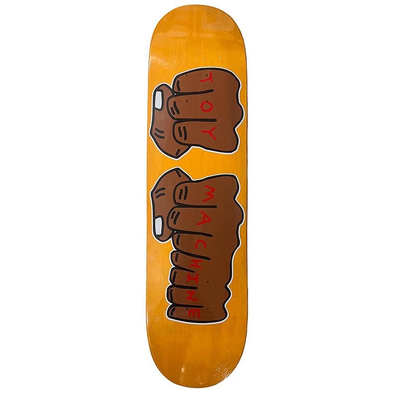 Toy Machine 8.0 x 31.63 Fists ORANGE Skateboard Deck