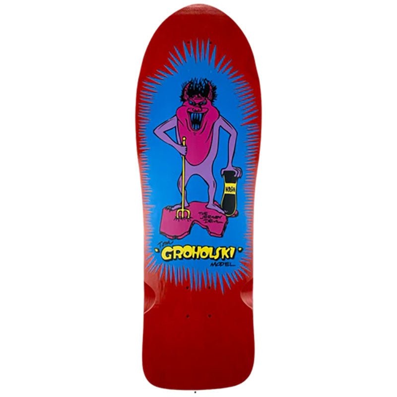 Vision 9.5 x 29.5 RED TINT Groholski Jersey Devil Skateboard Deck