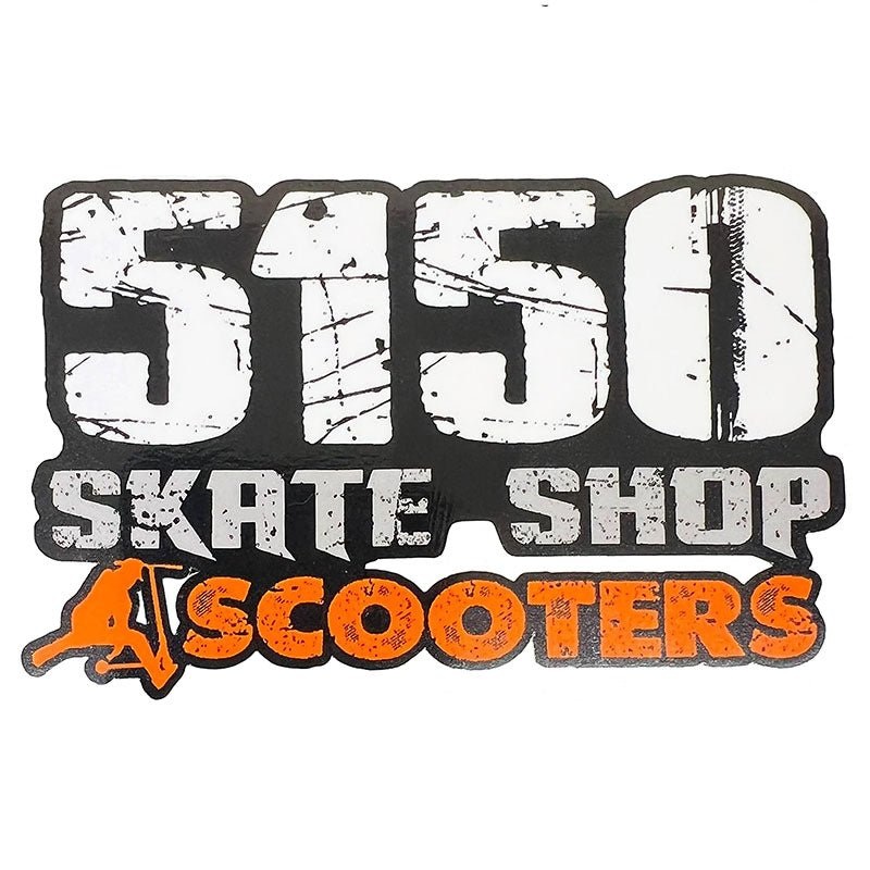 5150 Skate Shop SCOOTER Sticker 4 x 2.5 Small