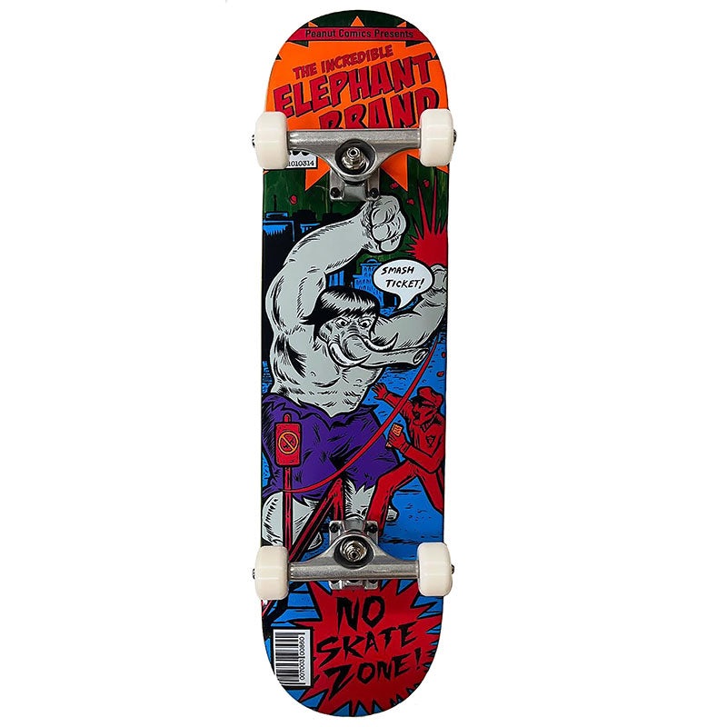 Elephant 8 x 32 Brand Smash Ticket ORANGE Complete Skateboard
