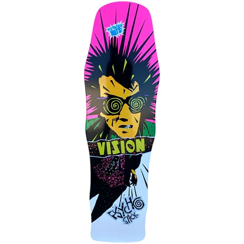 Vision 10 x 36 Psycho Stick Longboard WHITE Skateboard Deck