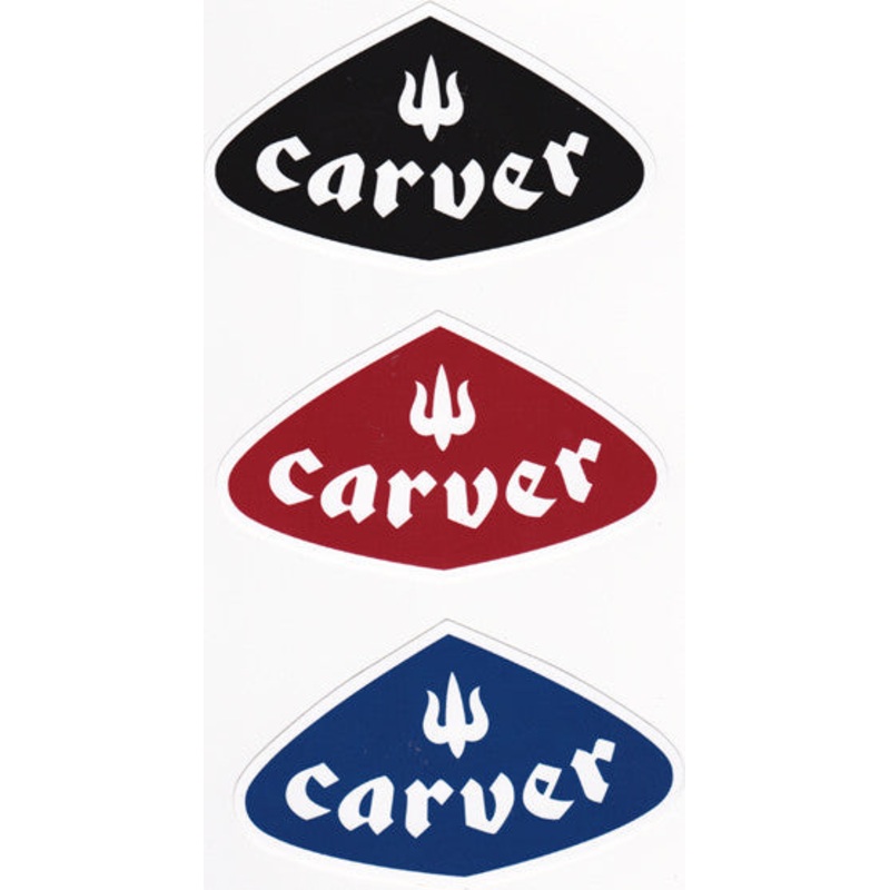 Carver Sticker|Black|Blue|Red