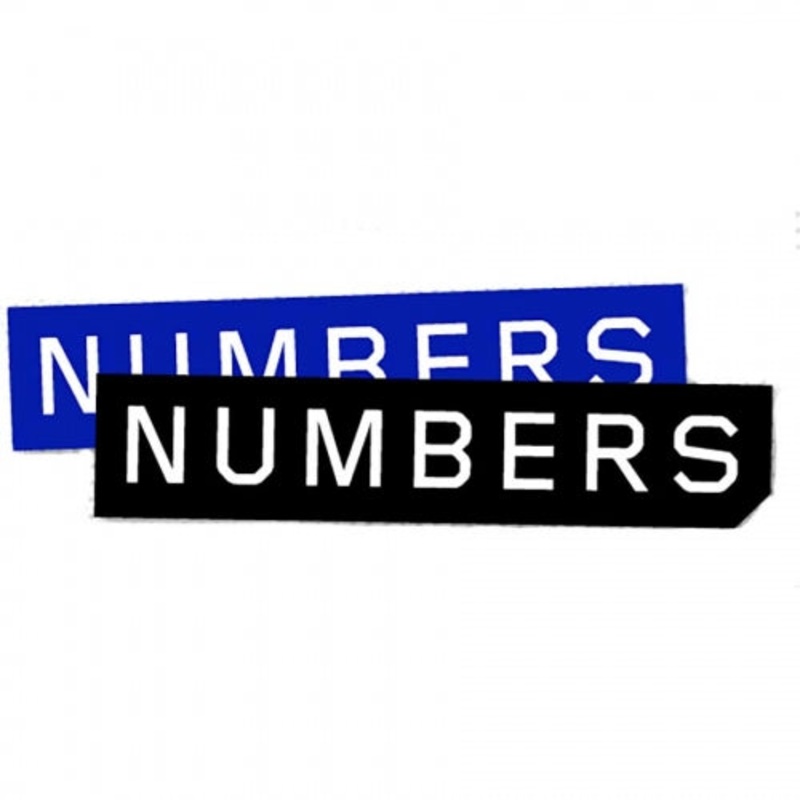 Numbers Mitered Logo Stickers