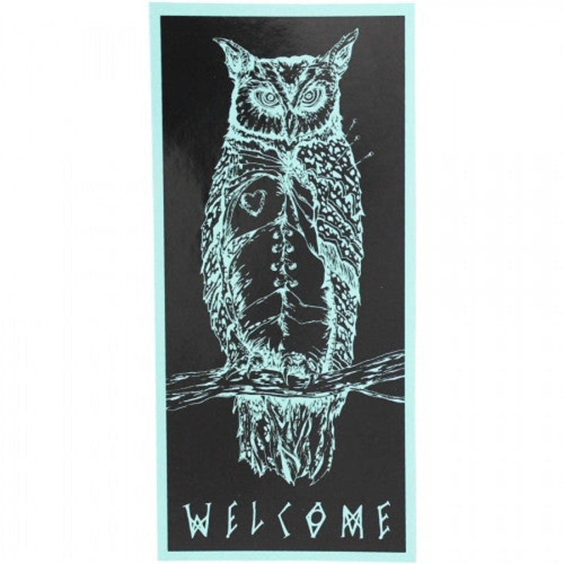 Welcome Heartwise Sticker Black/Teal 5