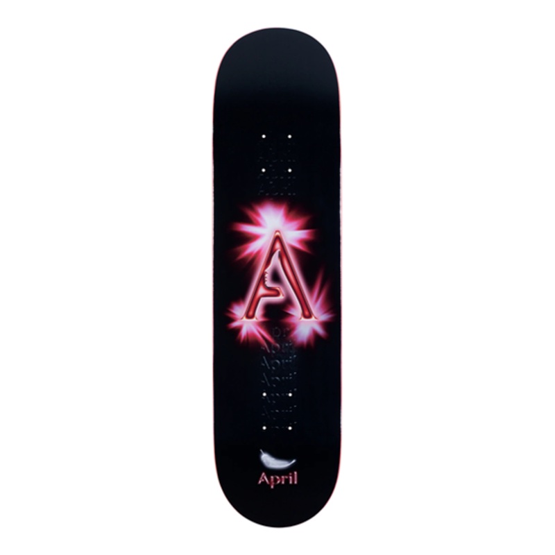 April A Logo Black/Red Deck 8