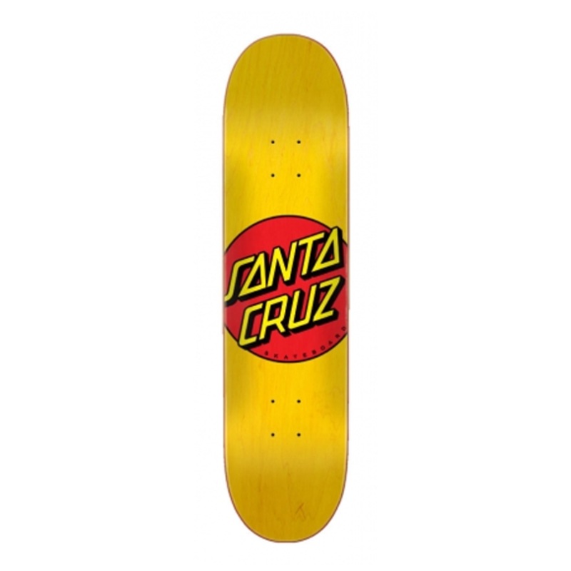 Santa Cruz Classic Dot Yellow Deck 7.75