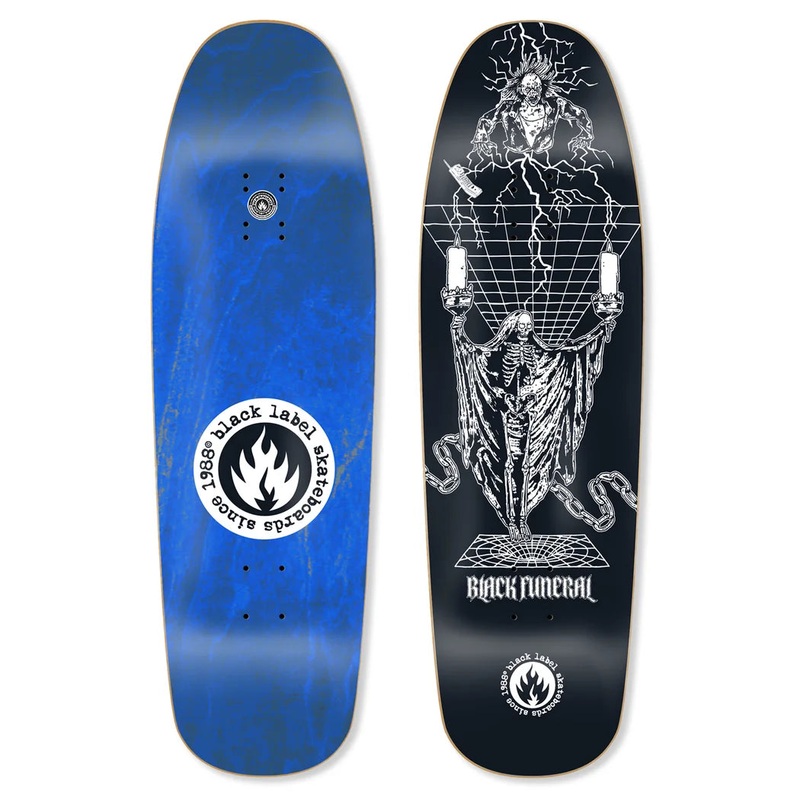 Black Label BLACK FUNERAL Deck 9.63 (Custom Shape)